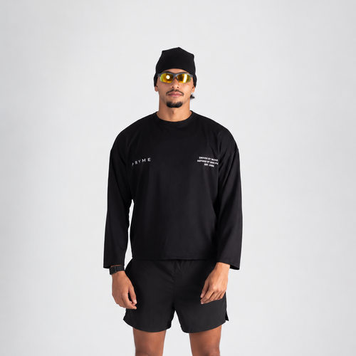 Pryme Cropped Long Sleeve – Black