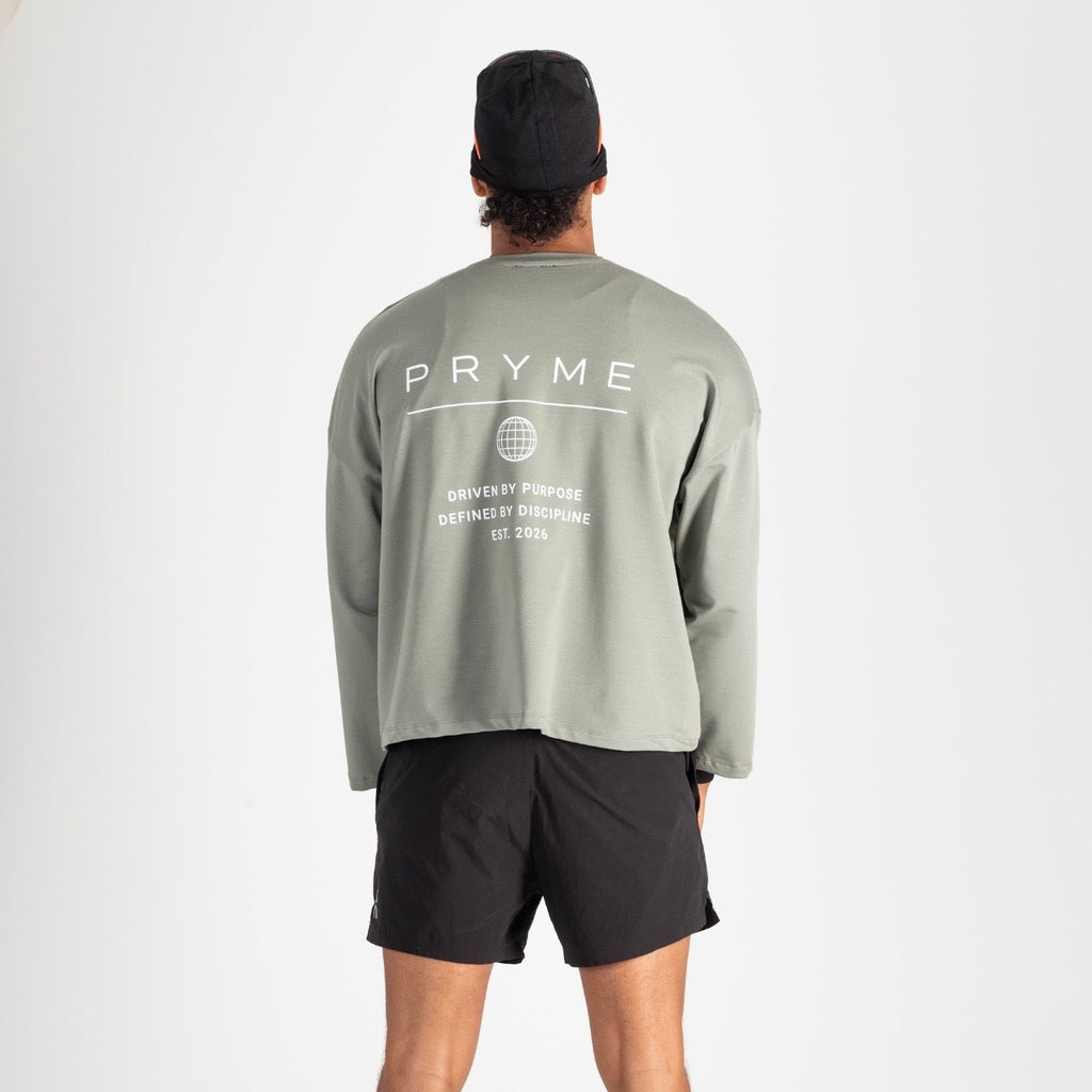 Pryme Cropped Long Sleeve – Mint