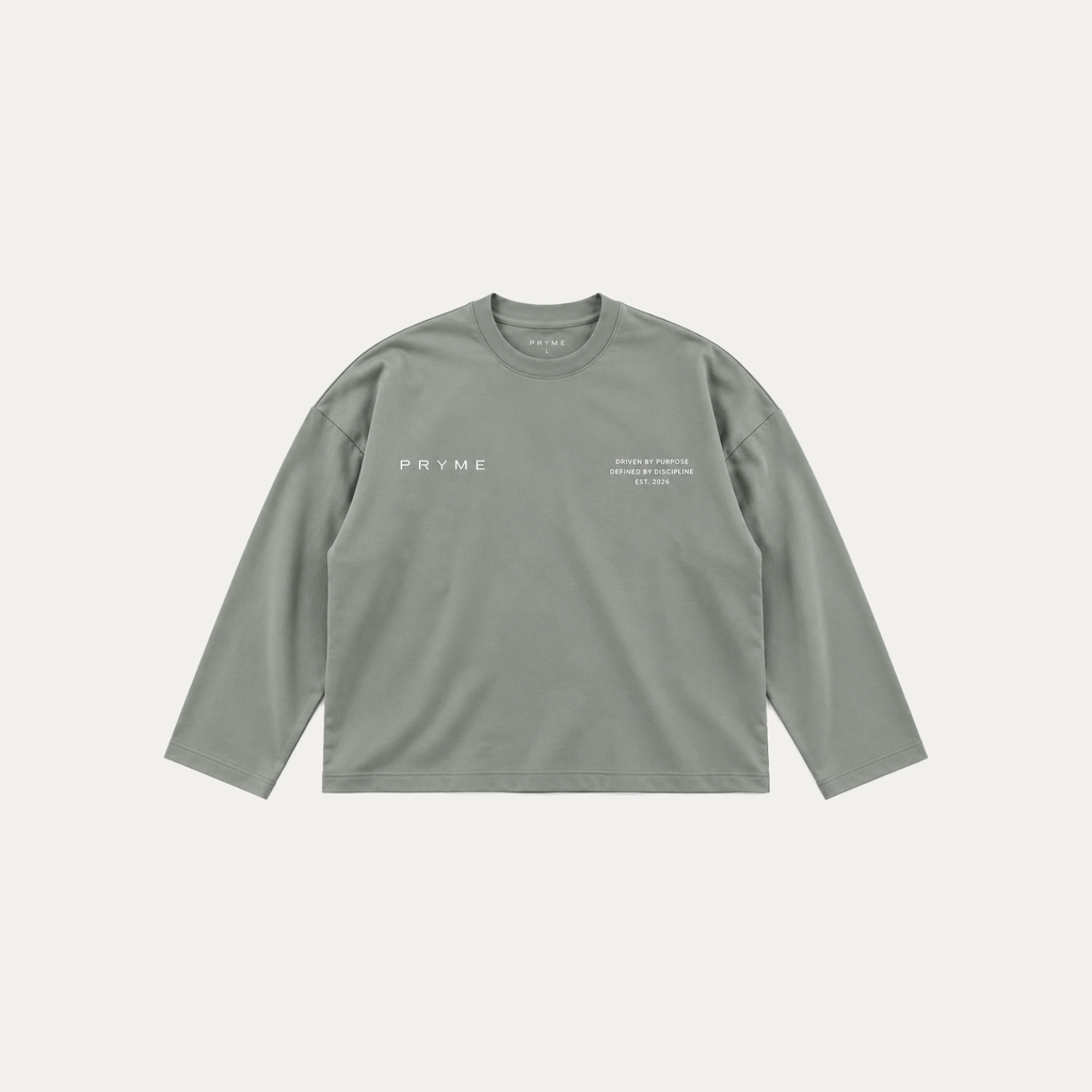 Pryme Cropped Long Sleeve – Mint